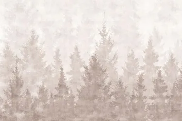 GIN2201SI  - Beige | Carta da parati alberi 